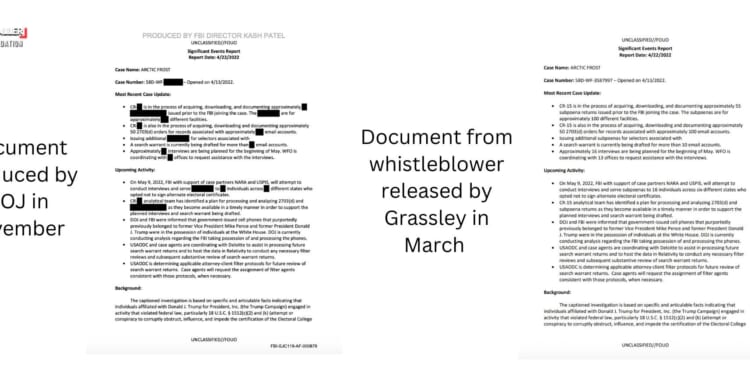 DOJ v. Whistleblower Discosures