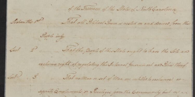 North Carolina’s Declaration of Rights