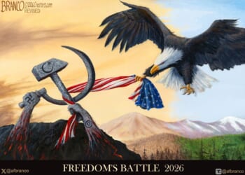 Branco Cartoon - Battle For America