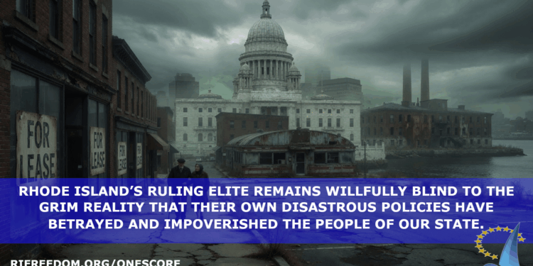 ONE SCORE, Twenty Failures: The High Cost of Rhode Island’s One-Party Rule