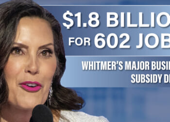 Whitmer’s Subsidy Deals Deliver Just 3% of Promised Jobs – Mackinac Center