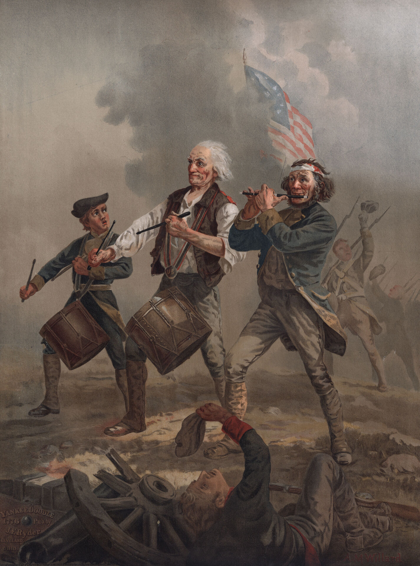 Spirit of 76 painting also known as Yankee Doodle by Archibald Willard