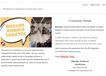 RGF president to debate Amendment 4 (paid Legislature) at Braver Angels event