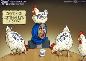Branco Cartoon - Running A Fowl